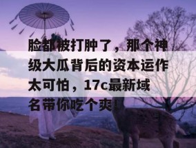 脸都被打肿了，那个神级大瓜背后的资本运作太可怕，17c最新域名带你吃个爽！